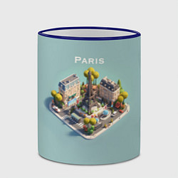 Кружка 3D Paris Isometric, цвет: 3D-синий кант — фото 2