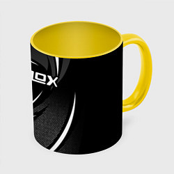 Кружка 3D Роблокс - белая линия, цвет: 3D-белый + желтый