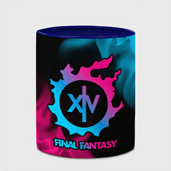 Кружка 3D Final Fantasy - neon gradient, цвет: 3D-белый + синий — фото 2