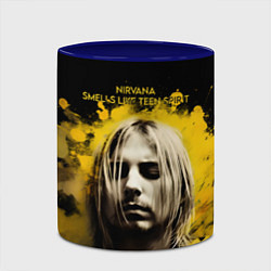 Кружка 3D Nirvana Graffiti, цвет: 3D-белый + синий — фото 2