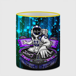 Кружка 3D Space DJ - neon starfall, цвет: 3D-желтый кант — фото 2