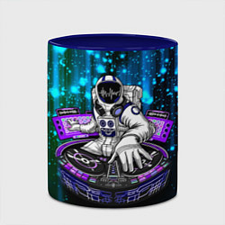 Кружка 3D Space DJ - neon starfall, цвет: 3D-белый + синий — фото 2