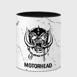 Кружка 3D Motorhead glitch на светлом фоне, цвет: 3D-белый + черный — фото 2