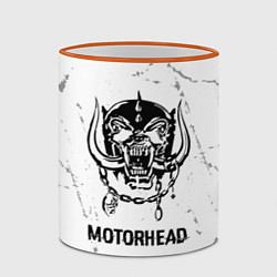 Кружка 3D Motorhead glitch на светлом фоне, цвет: 3D-оранжевый кант — фото 2