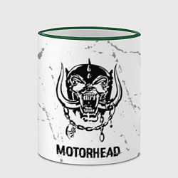 Кружка 3D Motorhead glitch на светлом фоне, цвет: 3D-зеленый кант — фото 2