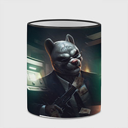 Кружка 3D Payday 2 dog mask, цвет: 3D-черный кант — фото 2