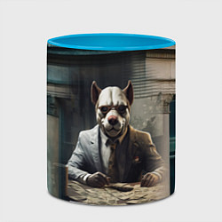 Кружка 3D Payday 3 dog, цвет: 3D-белый + небесно-голубой — фото 2