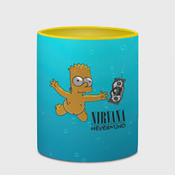 Кружка 3D Nirvana - Simpson, цвет: 3D-белый + желтый — фото 2