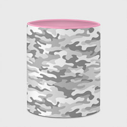 Кружка 3D Камуфляж серый, цвет: 3D-белый + розовый — фото 2