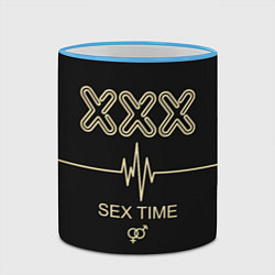 Кружка 3D Sex Time, цвет: 3D-небесно-голубой кант — фото 2