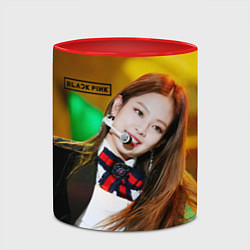 Кружка 3D Blackpink Jennie Kim, цвет: 3D-белый + красный — фото 2