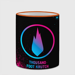 Кружка 3D Thousand Foot Krutch - neon gradient, цвет: 3D-оранжевый кант — фото 2
