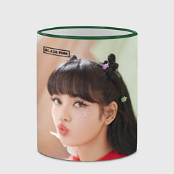 Кружка 3D Blackpink Lisa, цвет: 3D-зеленый кант — фото 2
