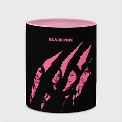 Кружка 3D Blackpink Tearing with claws, цвет: 3D-белый + розовый — фото 2