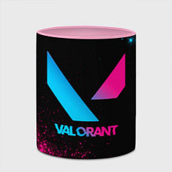 Кружка 3D Valorant - neon gradient, цвет: 3D-белый + розовый — фото 2