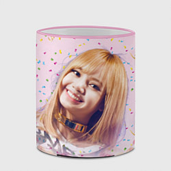 Кружка 3D Lisa kpop, цвет: 3D-розовый кант — фото 2