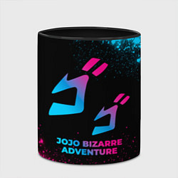 Кружка 3D JoJo Bizarre Adventure - neon gradient, цвет: 3D-белый + черный — фото 2