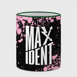 Кружка 3D Stray kids - pink maxident, цвет: 3D-зеленый кант — фото 2