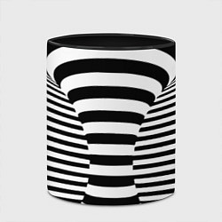 Кружка 3D Черно-белая иллюзия, цвет: 3D-белый + черный — фото 2