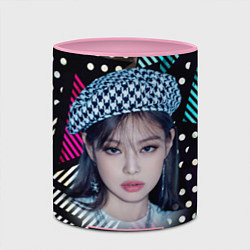 Кружка 3D Jennie Blackpink, цвет: 3D-белый + розовый — фото 2