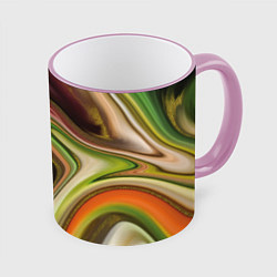 Кружка 3D Waves colors, цвет: 3D-розовый кант