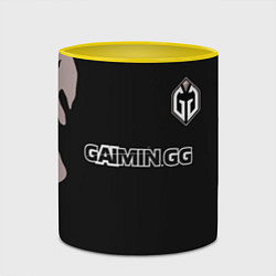 Кружка 3D Gaimin Gladiators Splash, цвет: 3D-белый + желтый — фото 2
