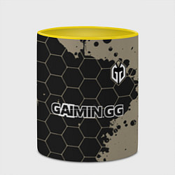 Кружка 3D Gaimin Gladiators форма, цвет: 3D-белый + желтый — фото 2