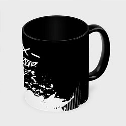 Кружка 3D Smile - black and white, цвет: 3D-белый + черный