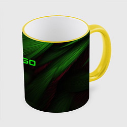 Кружка 3D CS GO green logo, цвет: 3D-желтый кант