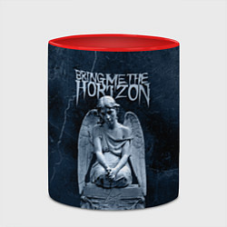 Кружка 3D Bring Me The Horizon Angel, цвет: 3D-белый + красный — фото 2