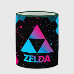 Кружка 3D Zelda - neon gradient, цвет: 3D-зеленый кант — фото 2