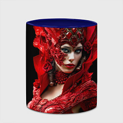 Кружка 3D Красная королева, цвет: 3D-белый + синий — фото 2