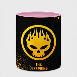 Кружка 3D The Offspring - gold gradient, цвет: 3D-белый + розовый — фото 2