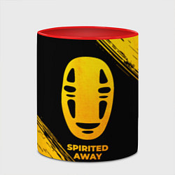 Кружка 3D Spirited Away - gold gradient, цвет: 3D-белый + красный — фото 2