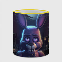 Кружка 3D Bonnie FNAF, цвет: 3D-желтый кант — фото 2