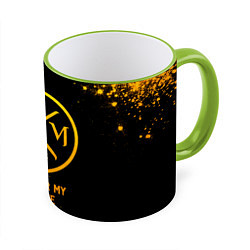 Кружка 3D Bullet For My Valentine - gold gradient, цвет: 3D-светло-зеленый кант