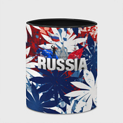 Кружка 3D Russia лепестки, цвет: 3D-белый + черный — фото 2