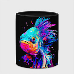 Кружка 3D Бета рыба, цвет: 3D-белый + черный — фото 2