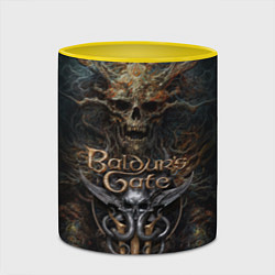 Кружка 3D Baldurs Gate 3, цвет: 3D-белый + желтый — фото 2