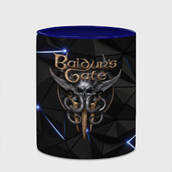Кружка 3D Baldurs Gate 3 black blue, цвет: 3D-белый + синий — фото 2