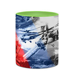 Кружка 3D Армия РФ, цвет: 3D-белый + светло-зеленый — фото 2
