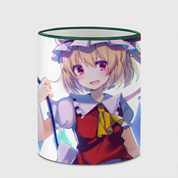 Кружка 3D Touhou Project Фландр Скарлет, цвет: 3D-зеленый кант — фото 2