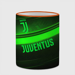 Кружка 3D Juventus green line, цвет: 3D-оранжевый кант — фото 2