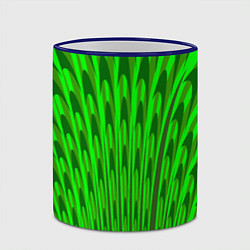 Кружка 3D Травяные стрелы, цвет: 3D-синий кант — фото 2