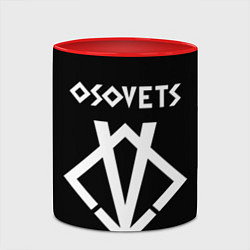 Кружка 3D Osovets metal band, цвет: 3D-белый + красный — фото 2