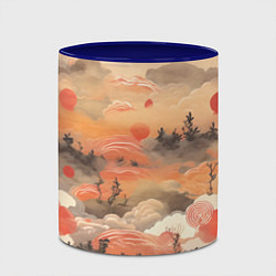 Кружка 3D Japen pattern, цвет: 3D-белый + синий — фото 2