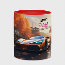 Кружка 3D Forza Horison осенний пейзаж, цвет: 3D-белый + красный — фото 2