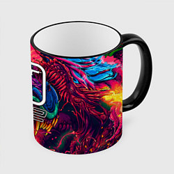 Кружка 3D CS 2 hyperbeast, цвет: 3D-черный кант