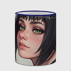 Кружка 3D Красотка Шэдоухарт, цвет: 3D-синий кант — фото 2