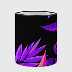 Кружка 3D Floral composition - neon, цвет: 3D-черный кант — фото 2
